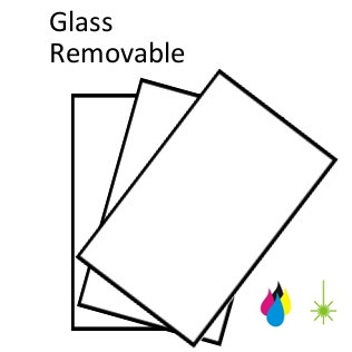Glass peelable
