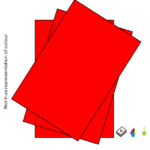 Red Paper Permanent A4 Sheet Labels