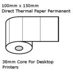 100mm x 150mm (4x6 inches) Thermal Labels 350 per Roll